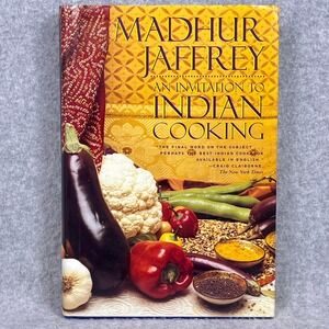 Madhur Jaffrey An Invitation to Indian Cooking Hardcover 1999 Ecco Cookbook